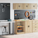 Garage Cabinets 2 pcs Sonoma Oak Engineered Wood 3328280
