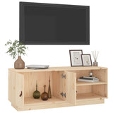 TV Cabinet 105x34x40 cm Solid Wood Pine 818220