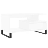 Coffee Table White 90x49x45 cm Engineered Wood 831028