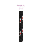 Boat Rope Black 4 mm 500 m Polypropylene 152331