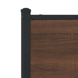 Replace Headboard Brown Oak 190 cm Engineered Wood and Steel 4007802