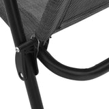 Folding Garden Chairs 4 pcs Melange Grey Steel and Textilene 3157293