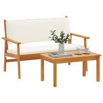 Garden Sofa Set 2 pcs Brown Solid Acacia wood 4106579