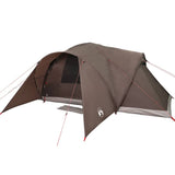Family Tent Dome 6-Person Brown Waterproof 4009471