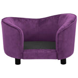 Dog Sofa Burgundy 69x49x40 cm Plush 171024