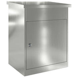 Parcel Drop Box Black 47.5 x 38 x 59 cm Galvanised Steel 874945