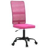 Office Chair Height Adjustable Pink Mesh Fabric 353011
