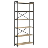 Bookshelf Sonoma Oak 80 x 30 x 189.5 cm Engineered Wood 868408