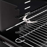 Charcoal BBQ Grill with Wheels Black Steel 315386