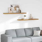 Wall Shelf 2 pcs Beige 120 x 23.5 x 4 cm Engineered Wood 42019999