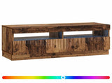 LED TV Cabinet Old Wood Engineered Wood 897433