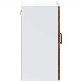 Kitchen Wall Cabinet with Glass Door Lucca Old Wood Engineered Wood 853855
