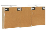 Bathroom Cabinet Set 3 pcs 110 x 10.5 x 60.5 cm Engineered wood 3403722