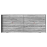 Bed Frame with Drawer Grey Sonoma 80 x 200 cm Engineered Wood 3335242