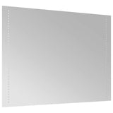 LED Bathroom Mirror Transparent 60 x 80 cm Tempered Glass 42045780