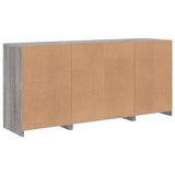 Sideboard with LED Lights Grey Sonoma 142,5x37x67 cm 3209091