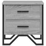 ZNTS Bedside Cabinets 2 pcs Grey Sonoma 40x41x40 cm Engineered Wood 848511