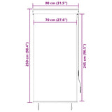 Outdoor Roller Blind 80x250 cm Cream 145953