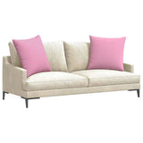 Sofa Pillows 2 pcs Pink 80 x 80 cm Fabric 42014055