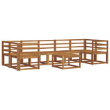 Outdoor Sofa Set 8 pcs Natural Solid Acacia Wood 3366132