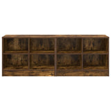 Bed Cabinet 2 pcs Smoked Oak 66 x 33 x 48 cm Engineered Wood 893727