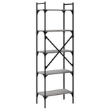 Bookcase 5-Tier Grey Sonoma 56x31,5x174 cm Engineered Wood 833346