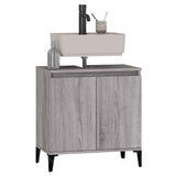 Sink Cabinet Grey Sonoma 58x33x60 cm Engineered Wood 821266