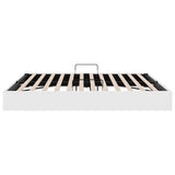Storage Bed with Mattress Pure White 183 x 213 cm Faux leather 3369979