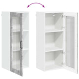 Wall Glass Cabinet LUCCA Concrete Grey 40 x 31 x 100 cm 885098