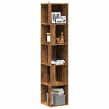 Corner Cabinet Old Wood 33x33x165 cm Engineered Wood 856724