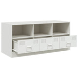 TV Cabinet White 99x39x44 cm Steel 841738