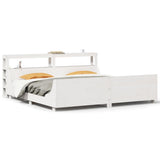 Bed Frame without Mattress White 180x200 cm Super King Solid Wood Pine 3306451