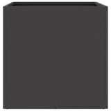 ZNTS Planter Black 49x47x46 cm Steel 841559