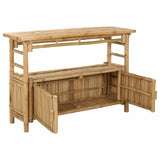 Console Table with Shelf Natural 110 x 35 x 75 cm Bamboo 42028060