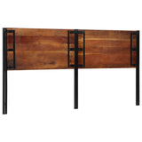 Headboard 200 cm Solid Wood Reclaimed and Iron 4017559