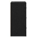 Sideboard with Drawer Black Oak 40 x 33 x 70 cm Engineered wood 881002