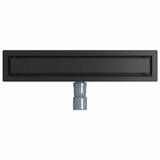 Shower Drain 2-in-1 with 360&deg Siphon Black 50 cm 42015967