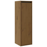 Wall Cabinets 2 pcs Honey Brown 30x30x100 cm Solid Pinewood 813512