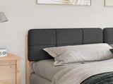 Upholstered Headboard with Headboard Brown and Dark Grey 200 cm 880104