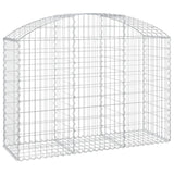 Arched Gabion Basket 150x50x100/120 cm Galvanised Iron 153455