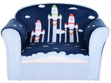 Children Chair Armchair Single Sofa, 50 x 39 x 44cm, for 18M, Blue T3398P347632