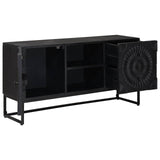 TV Cabinet with Drawer with Shelf Black 105 x 30 x 54 cm 42020085