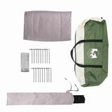 Teepee Tent 4-Person Green and Grey 388 x 320 x 169 cm 42004074