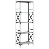 ZNTS Bookcase 5-Tier Grey Sonoma 59x35x171 cm Engineered Wood 837625