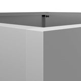 Planter Silver 42x38x75 cm Galvanised Steel 841582