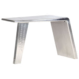 Aviator Desk Silver 112x50x76 cm Metal 284414