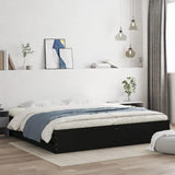 Bed Frame with Drawers without Mattress Black 200x200 cm 3207246