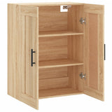 Wall Mounted Cabinet Sonoma Oak 69.5x34x90 cm Engineered Wood 830407