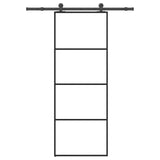 Sliding Door with Hardware Set 76x205 cm ESG Glass&Aluminium 3332861