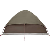 Camping Tent Dome 2-Person Brown Waterproof 4009640